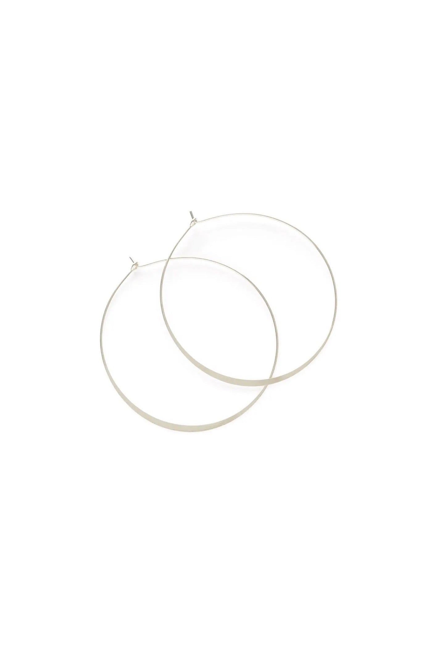 1.5" Classic Hoops Silver