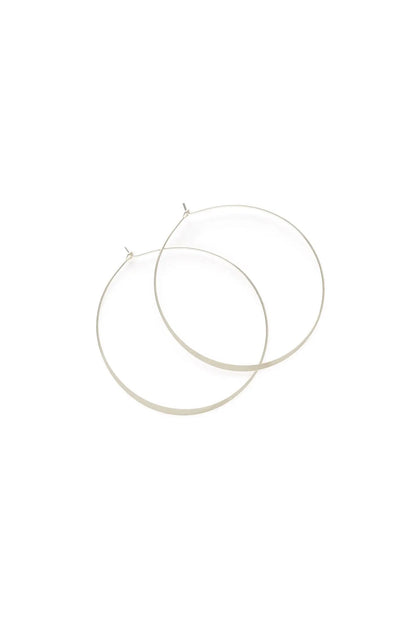 1.5" Classic Hoops Silver