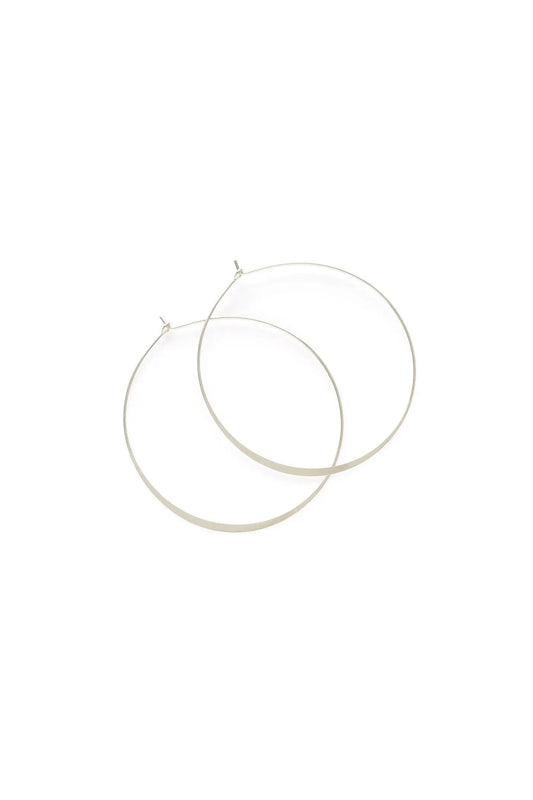 1.5" Classic Hoops Silver