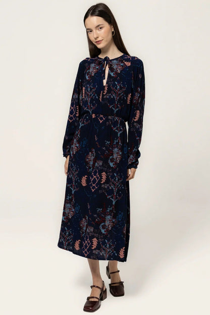 Clara Keyhole Neckline Midi Dress