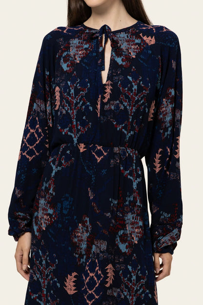 Clara Keyhole Neckline Midi Dress