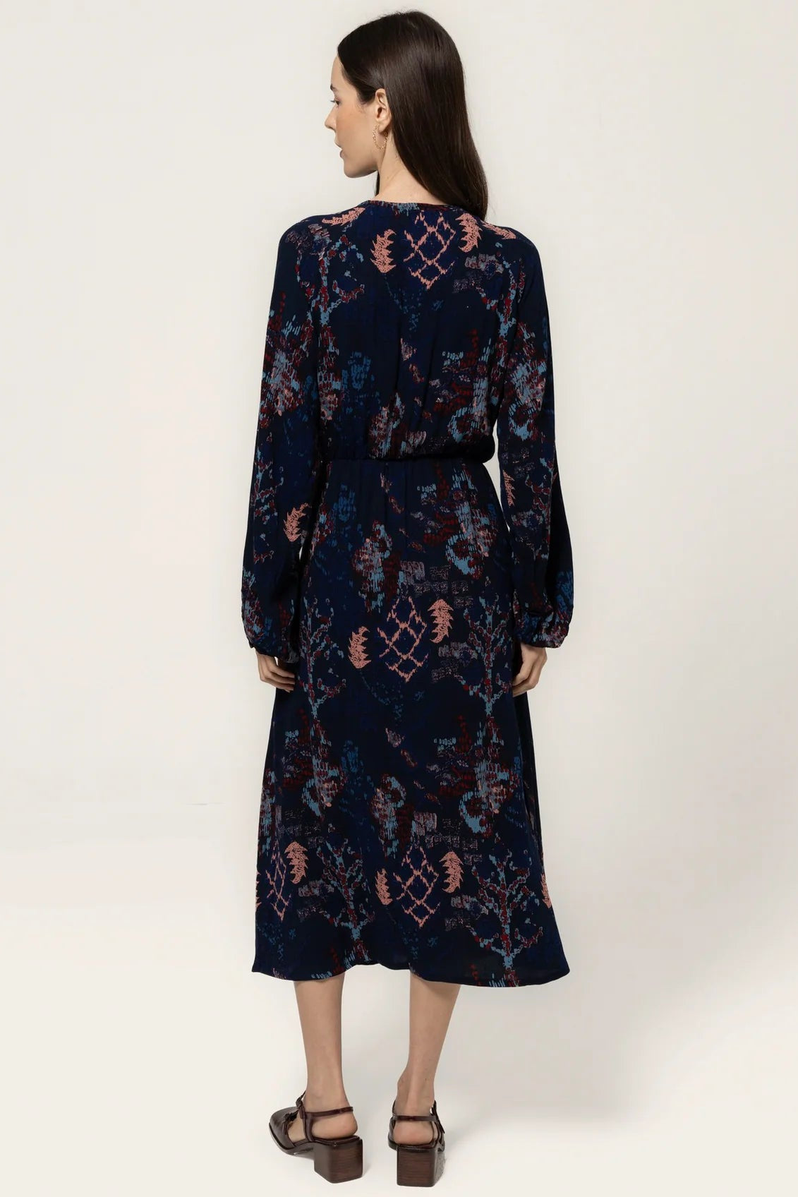 Clara Keyhole Neckline Midi Dress