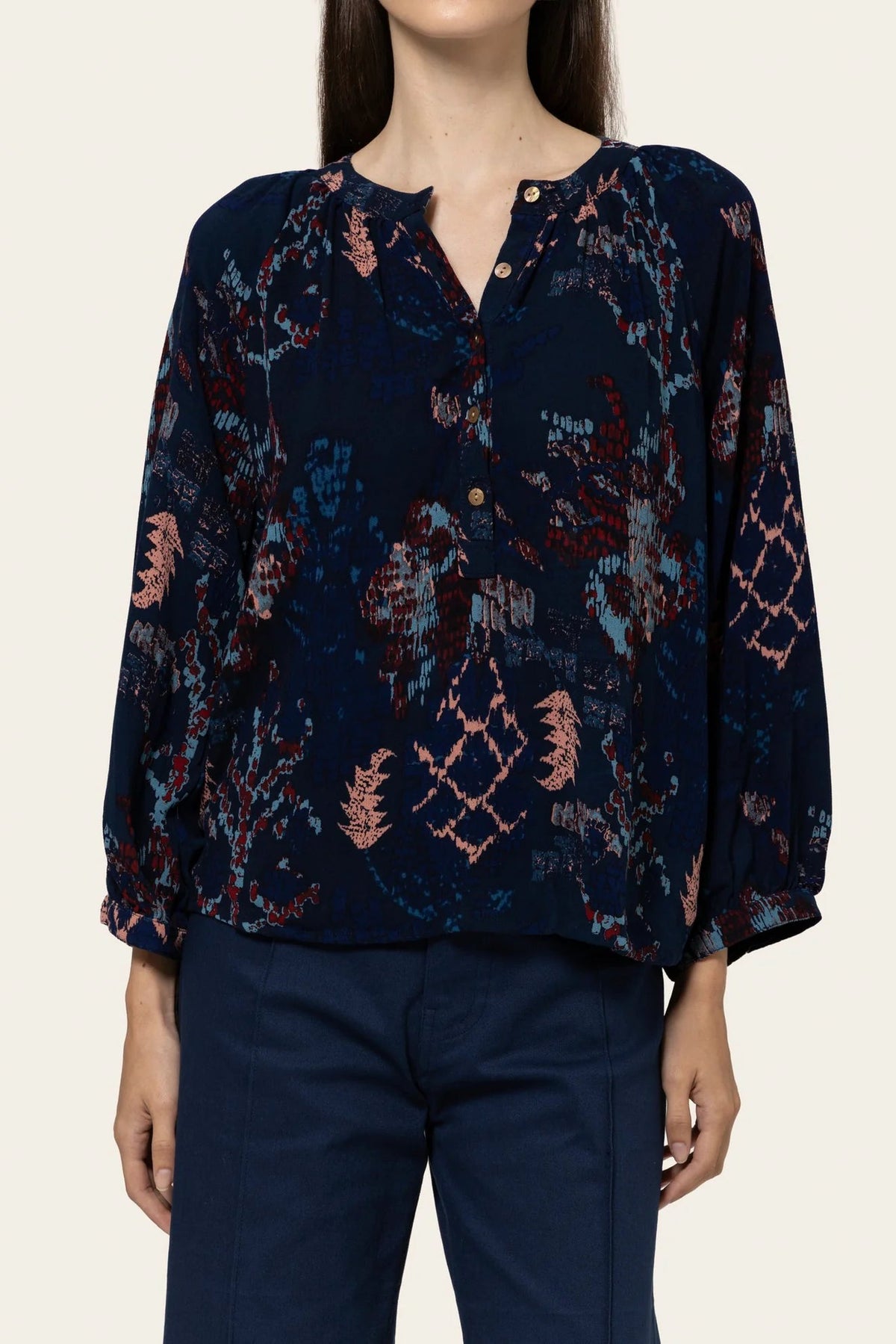 Opal Pleated Neck Top