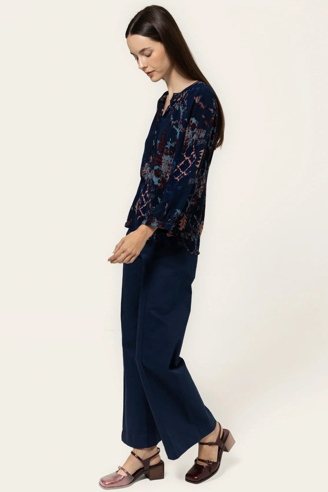 Opal Pleated Neck Top