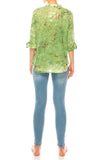 Sage Floral Embroidered Tunic