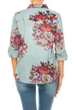 Western Floral Embroidered Blouse