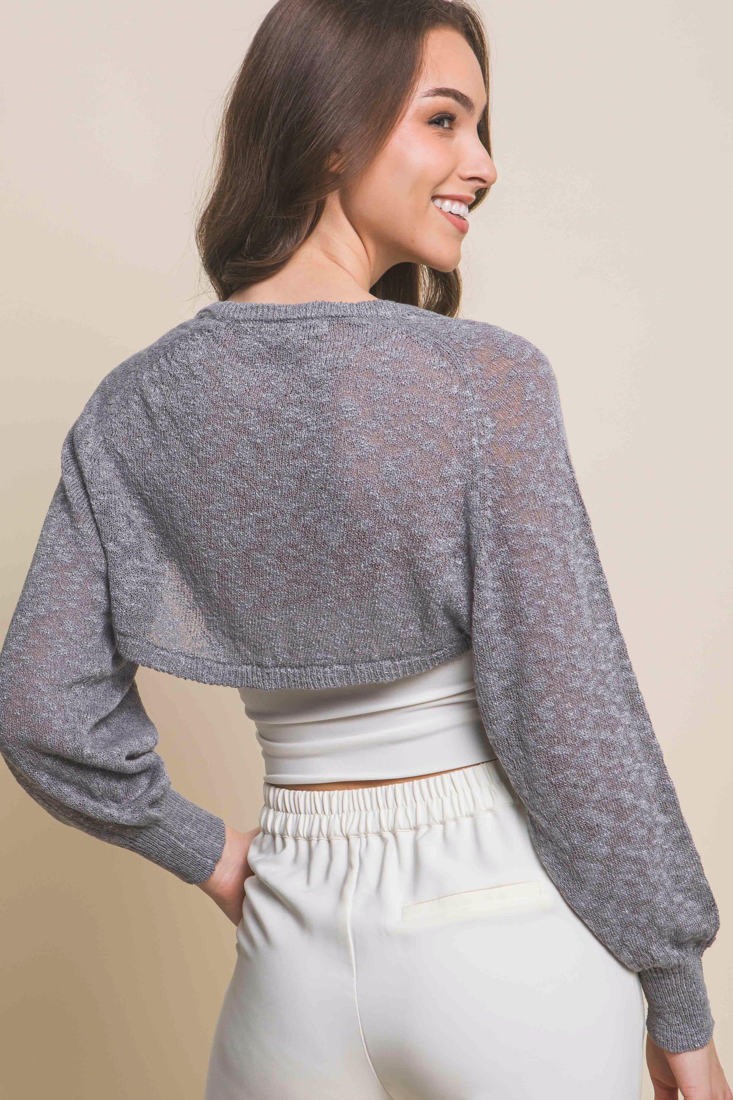 Shrug Open Front Cardigan