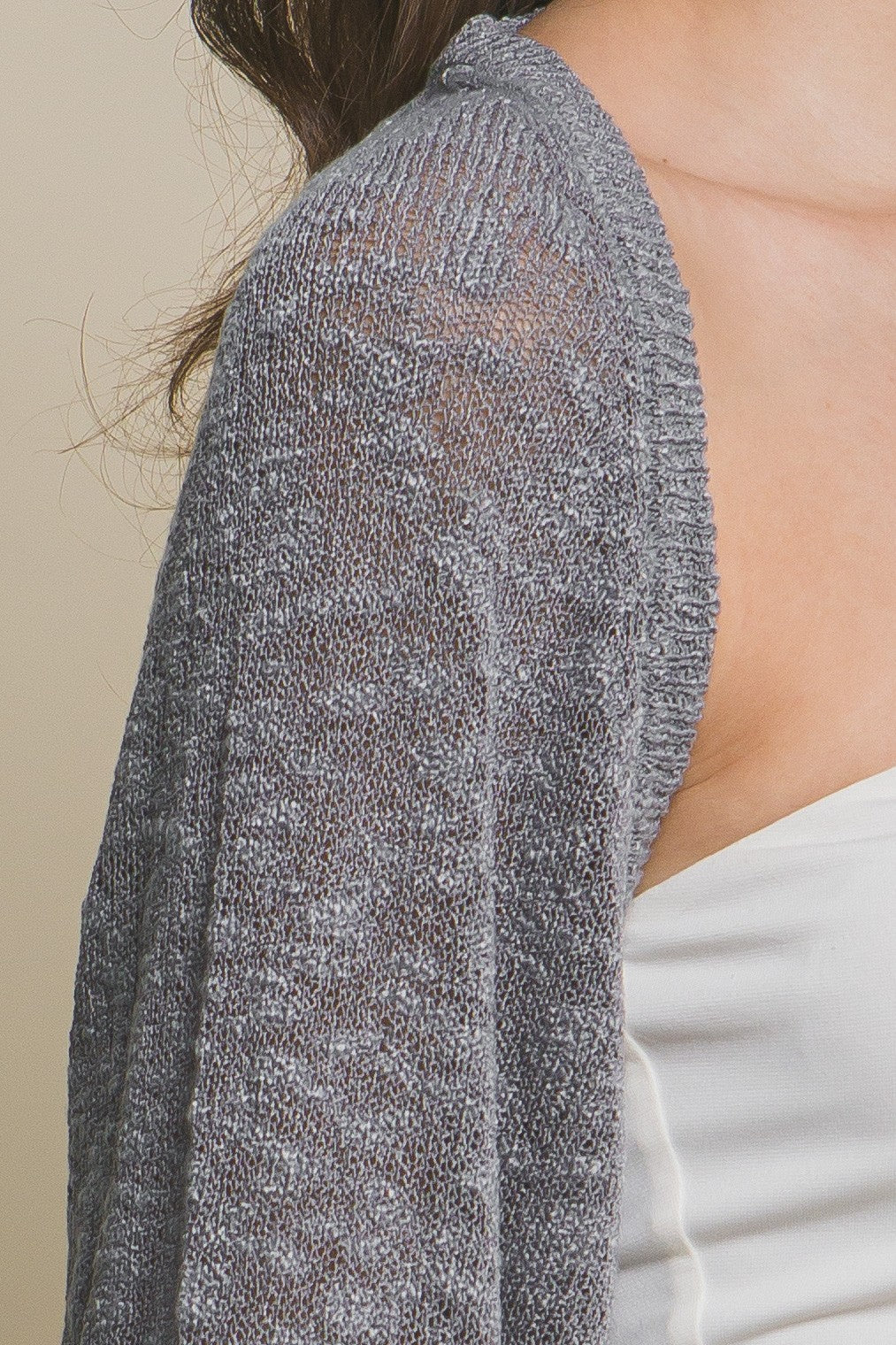 Shrug Open Front Cardigan