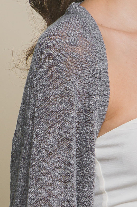 Shrug Open Front Cardigan