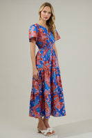 Blue Floral Palmer Maxi Dress