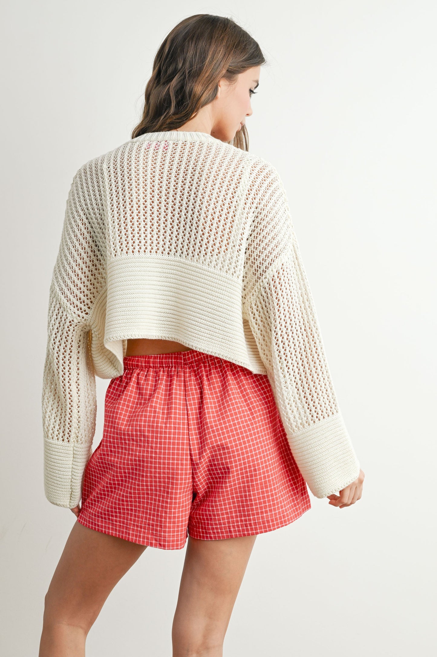 Wide Sleeve Crop Cardigan