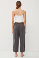 Tencel Drawstring Wide Leg Pants