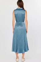 Button Down Pleated Dress