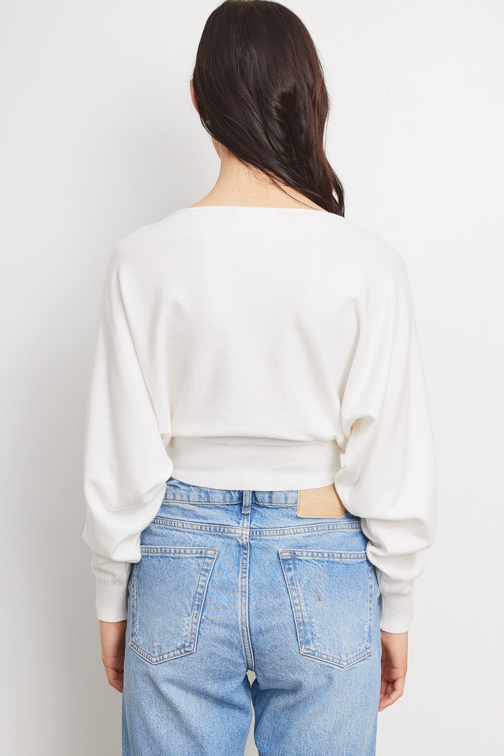 Chloe Cashmere Blend Pullover White