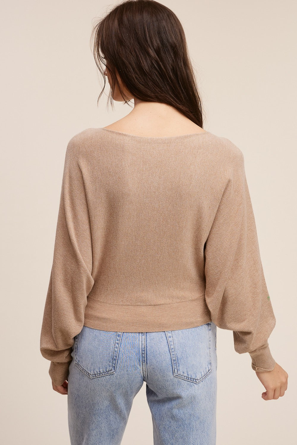 Chloe Cashmere Blend Pullover Camel
