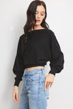 Chloe Cashmere Blend Pullover Black