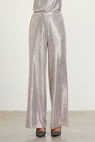 Champagne Metallic Foil Pants