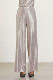 Champagne Metallic Foil Pants