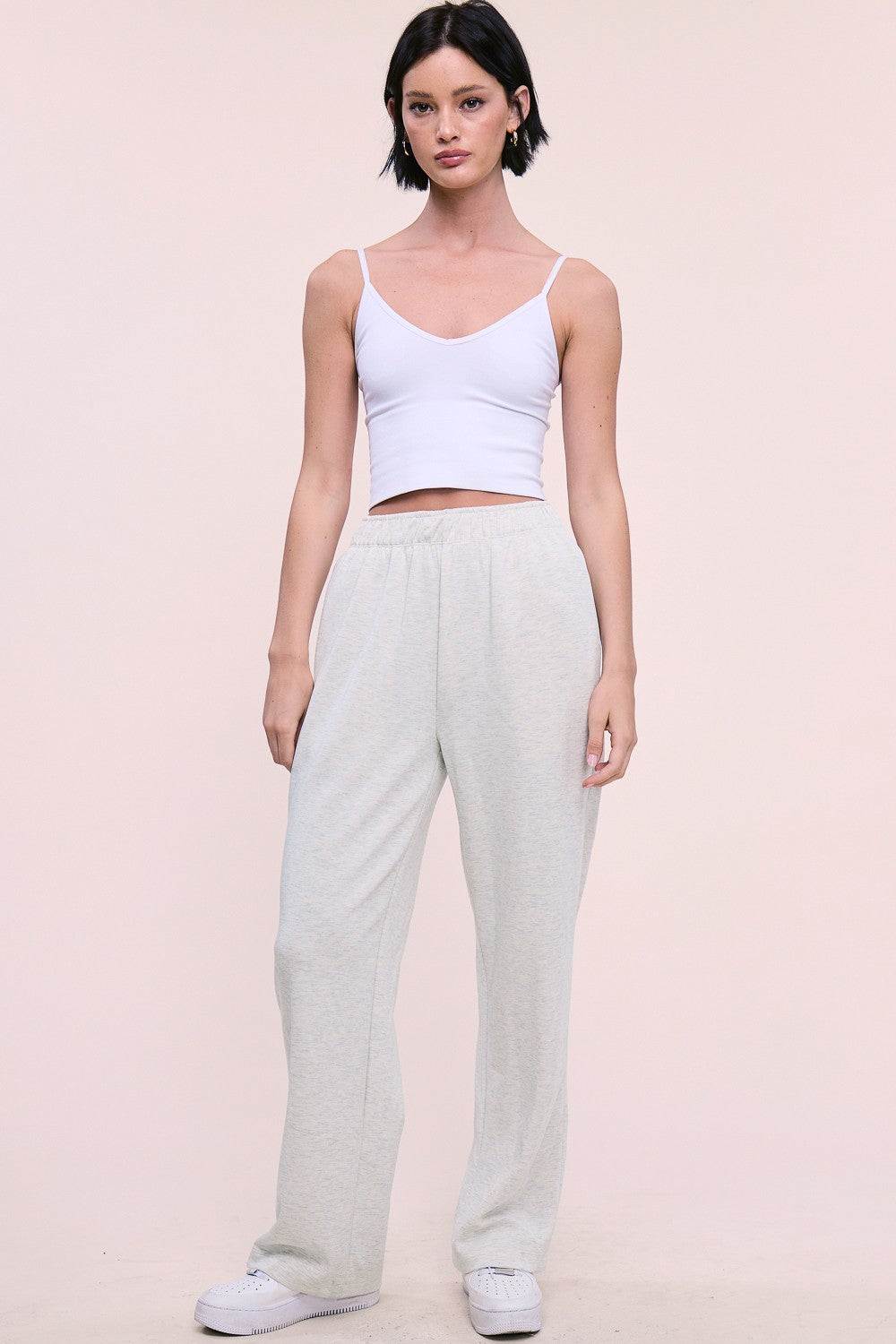 Margo Elastic Waist Pant Ash Grey