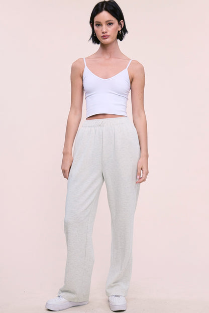 Margo Elastic Waist Pant Ash Grey