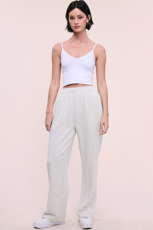Margo Elastic Waist Pant Ash Grey