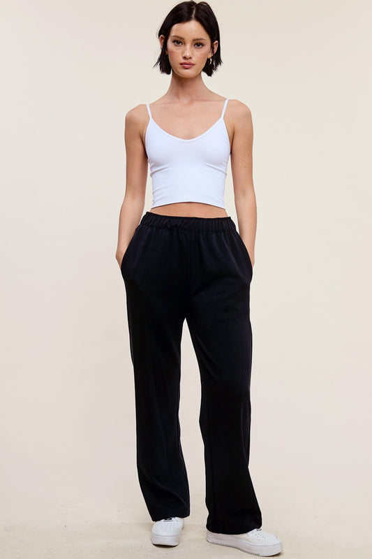 Margo Elastic Waist Pant Black