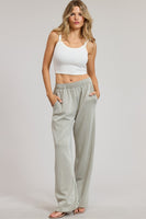 Margo Elastic Waist Pant Moss