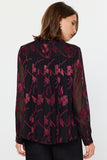 Floral Jacquard Button Down Top
