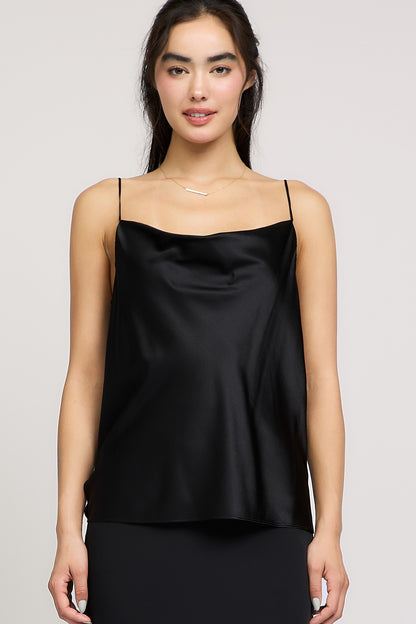 Cowl Neck Cami Black