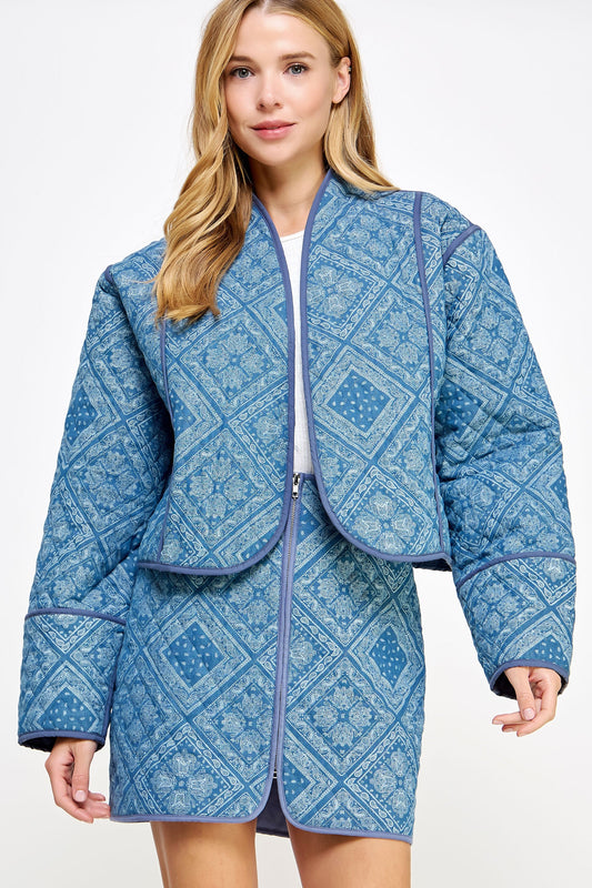 Reversible Padded Quilt Jacket