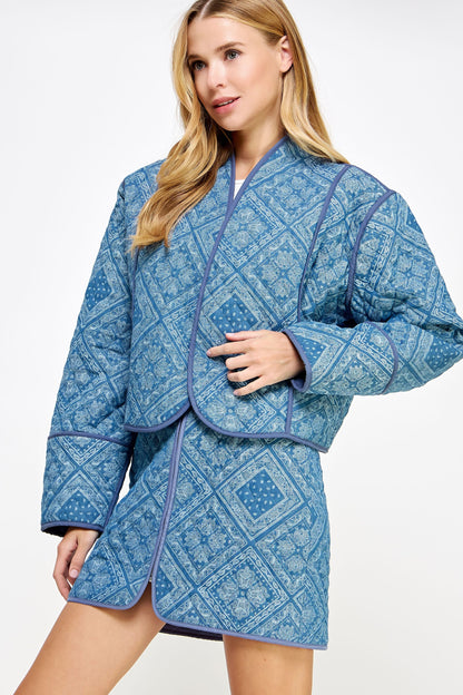 Reversible Padded Quilt Jacket
