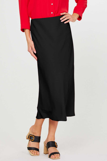 Bias Cut Midi Skirt
