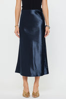 Bias Cut Slip Midi Skirt
