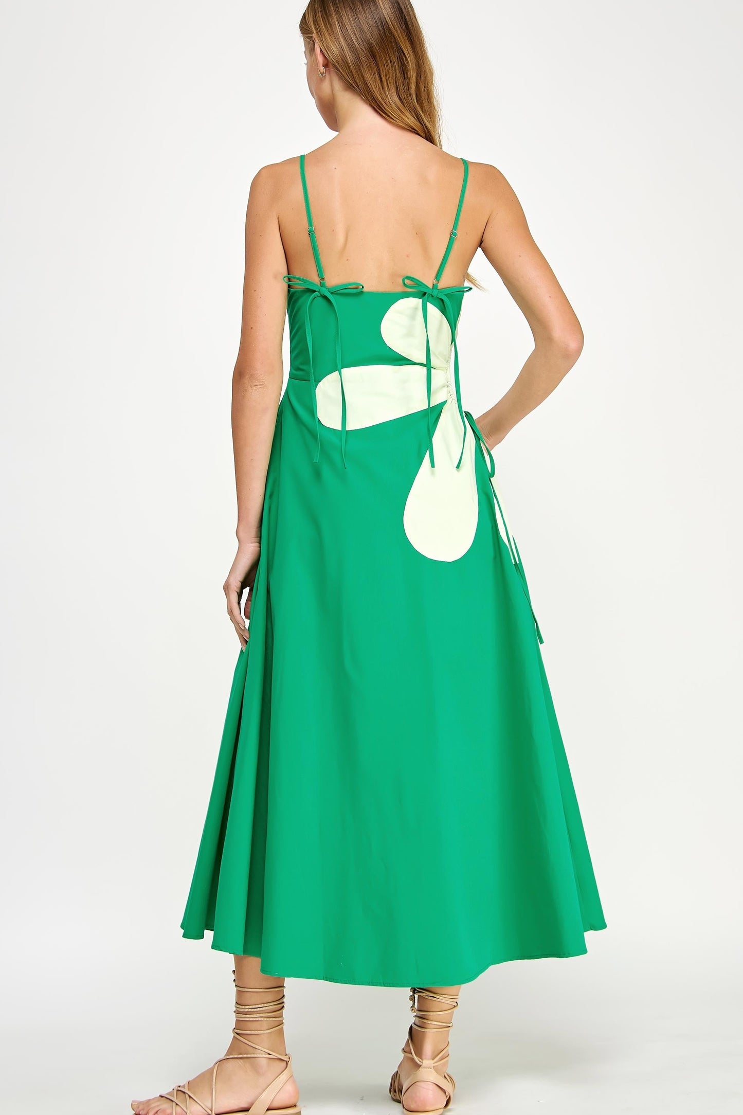 Side Cut-out Flower Detail Dress