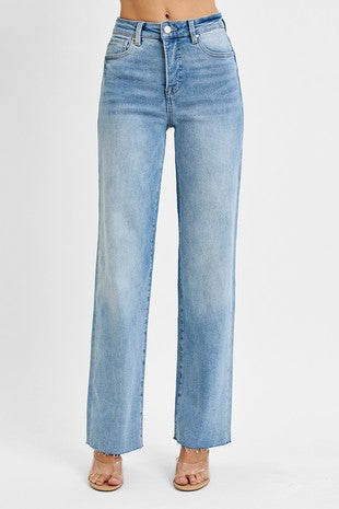 Tummy Control High Rise Straight Jeans