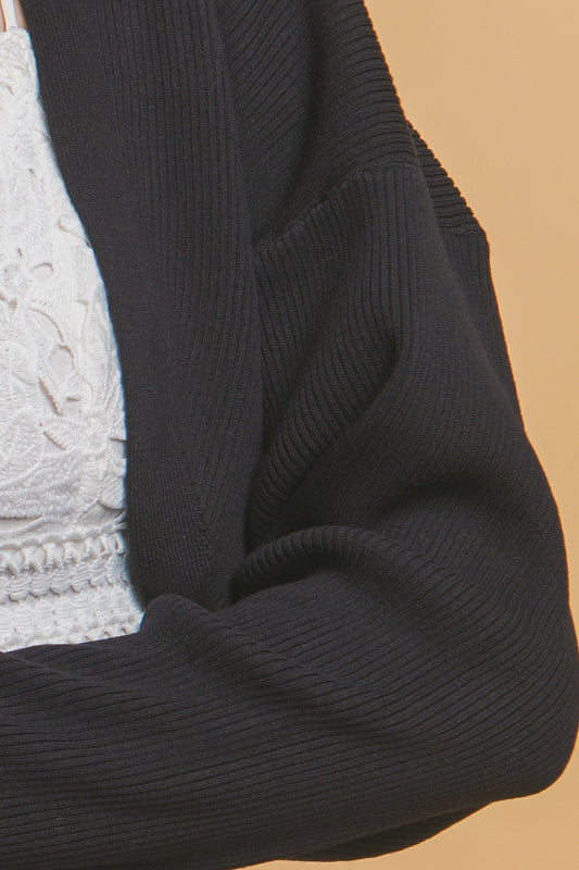 Cropped Open Bolero Shrug