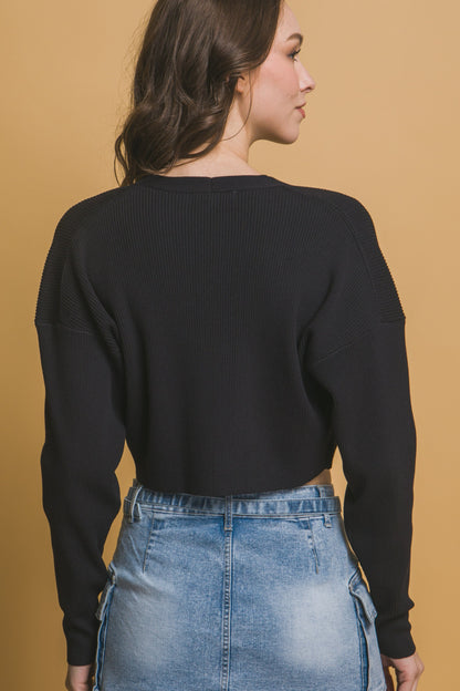 Cropped Open Bolero Shrug