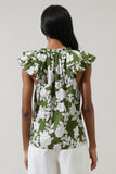 Floral Siya Ruffle Top