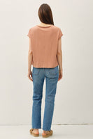 Exposed Seam Boxy Top