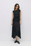Alaina Boatneck Tank Top Black