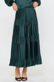 Special Pleated Tiered Skirt