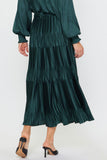 Special Pleated Tiered Skirt