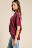 Short Sleeve Scuba Oversized Top