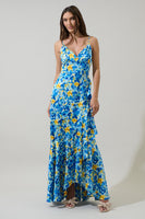 Zia Satin Floral Maxi Dress