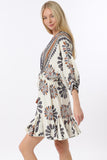 Dolman Sleeve Tie Front Dress