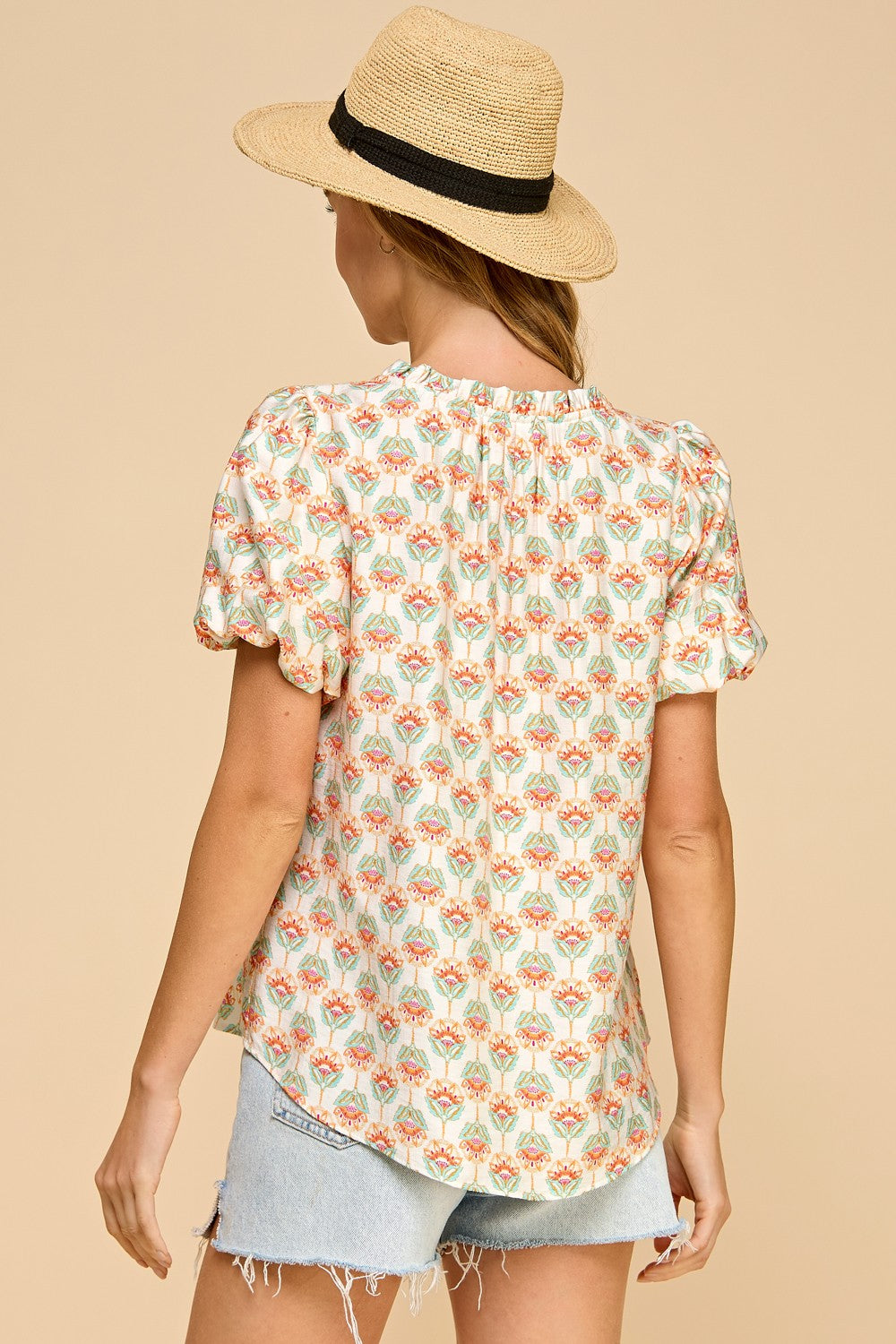 Geometric Printed Top