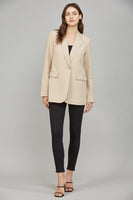 Oversized Linen Blend Blazer