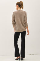 Open Knit Cotton Cardigan