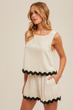 Scallop Edge Tank Top