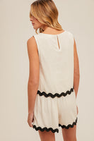 Scallop Edge Tank Top